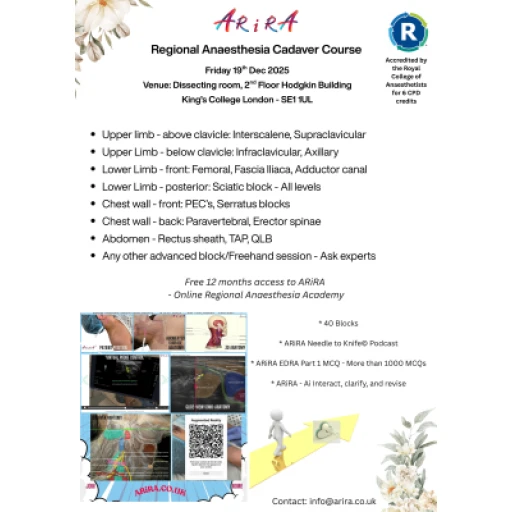 test_ARiRA - Regional Anaesthesia Cadaver Course