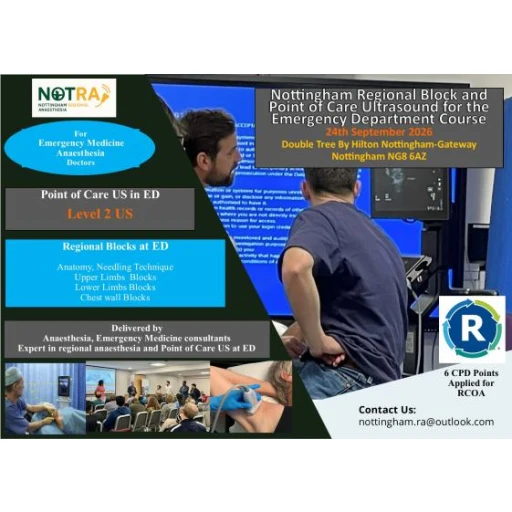 Nottingham Regional Block and Point of Care Ultrasound for The Emergency Department Course