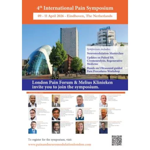 4th International Pain Symposium & Advanced Ultrasound Guided Interventional Pain Procedures Workshop, Eindhoven, The Netherland 9-11 April 2026