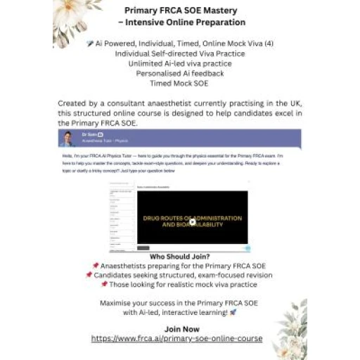 FRCA.Ai - Primary FRCA SOE – Online Viva Preparation
