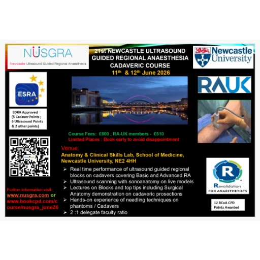 21st NUSGRA CADAVERIC COURSE June 2026