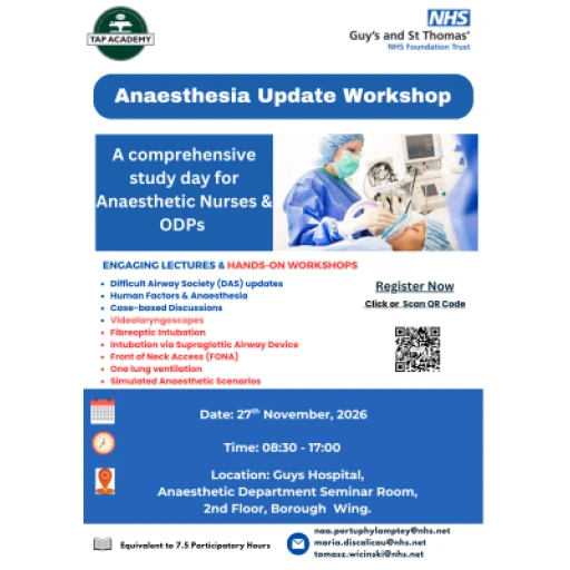test_Anaesthesia Update Workshop for  Anaesthetic Nurses and ODPs 